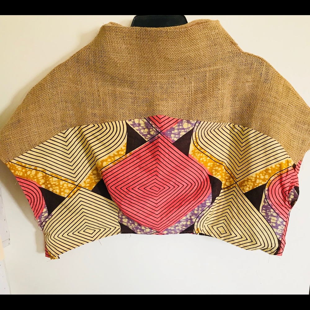 Designer Bloo Zoo Ankara/tribal crop